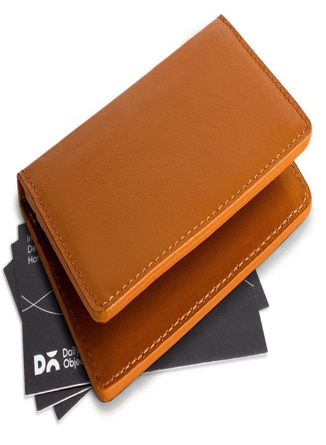 دايلي أوبجيكتز محفظة بطاقات جلدية متعددة الألوان من ديلي أوبجكتس (تان-بزنس-كارد-أليت) - Image 2